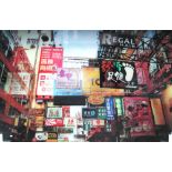 PICTURE OF AN ASIAN STREET, on acrylic, 120cm x 80cm.