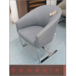 TUB CHAIR, by Rubelli Donghia, model 'Cantilever', (retails for £3,400), 64cm x 85cm H.