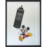 DEATH NY, 'Jack Daniels Mickey', signed in pencil, limited edition,