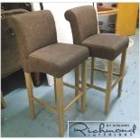 BAR STOOLS, a pair, by Spieghel with Richmond Interiors,