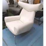 ARMCHAIR, in the style of the Ox chair originally by Hans J Wegner for Erik Jorgensen,