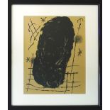 JOAN MIRÓ, 'Untitled', 1965, lithograph printed by Maeght, 37cm x 27cm, framed and glazed.