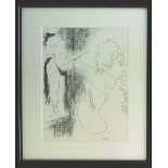 PABLO PICASSO, 'Artist and model', 1964, original lithograph printed by Mourlot, 31.