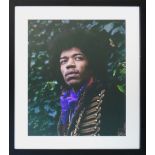 JIMI HENDRIX IN MONTPELIER GDNS LONDON 1967 WITH HUSSAR JACKET, close up photo by Eve Bowen,