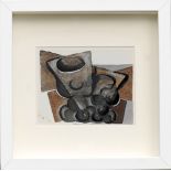 JUAN GRIS, 'Cubist Pochoir', 1929, limited edition 1000, ref: Jacomet, 12cm x 14.