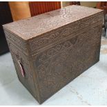 ZANZIBAR STYLE CHEST, contemporary, marked Ralph Lauren Home inside, 91cm x 40cm x 61cm.