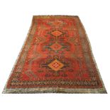 VINTAGE UZBEK KELLEH CARPET, 315cm x 185cm,