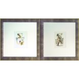 AFTER PABLO PICASSO, 'A La Plage 1 & 2', two lithographs, edition of 666,