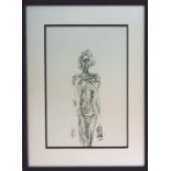 ALBERTO GIACOMETTI, 'Female nude', lithograph, no.