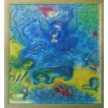 AFTER MARC CHAGALL, 'Heavenly Garden', edition of 1500, publisher by Sorlier in 1962,