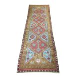 ANTIQUE HERIZ RUNNER, 32cm x 98cm,