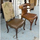 RALPH LAUREN CHAIRS, two differing designs, marked Ralph Lauren Home. one 103cm H, another 87cm H.