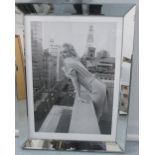 PICTURE, Marilyn Monroe, 90cm x 70cm, in mirror frame.