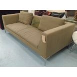 CHARLES SOFA, by Antonio Citterio for B & B Italia, in a camouflage green upholstery,