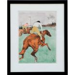 HENRI TOULOUSE LAUTREC, 'Le Jockey', lithograph, 1948, printed by Mourlot, 39cm x 29cm,