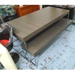 B&B ITALIA DINING TABLE, Contemporary style, extendable with two end leaves,