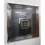 PICTURE, Chanel perfume design in glazed silvered grey frame, Contemporary style,