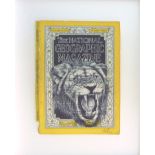 MARK POWELL, 'Lion', original Bic Biro on 1940 vintage National Geographic cover, 25cm x 18cm,