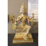 LARGE SHIVA BRONZE SCULPTURE, 51cm H.