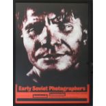 ABRAM SHTERENBERG, 'Early Soviet photographers', exhibition poster, 75cm x 50cm, framed and glazed.