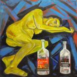 SILANOV LEV DOM BOBOLIS (1918-2005), 'Drunk model in artist studio', 1980, oil on canvas,
