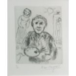 MARC CHAGALL, 'L'artiste et son modele', 1979, original etching on BFK rives paper,
