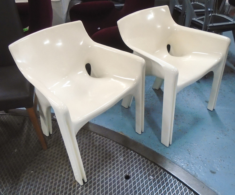 GAUDI & VICARIO CHAIRS, a pair, Victor Margistretti for Artemide,