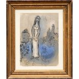 MARC CHAGALL, 'Esther: The Bible Series', original lithograph, printed by Mourlot, cat rais no.