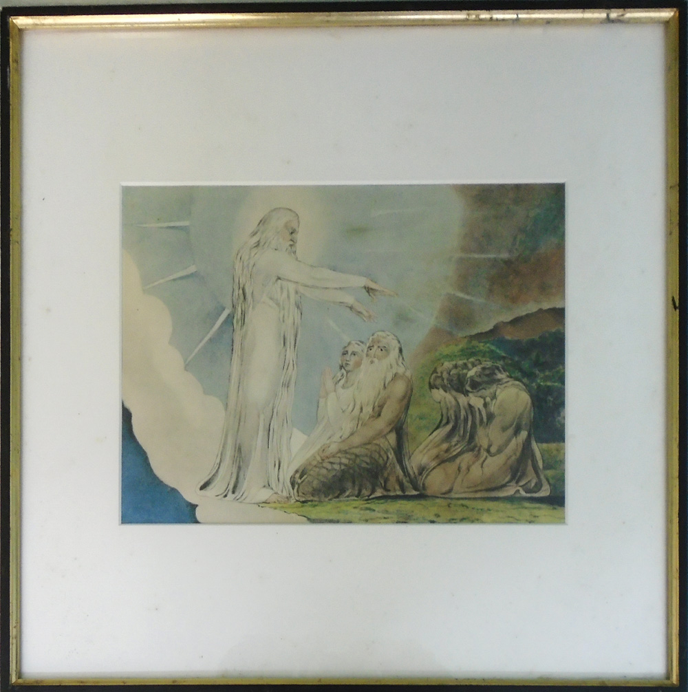 AFTER WILLIAM BLAKE, four lithographs from the Divine Comedy illustrations, 21cm x 28cm,