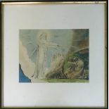 AFTER WILLIAM BLAKE, four lithographs from the Divine Comedy illustrations, 21cm x 28cm,