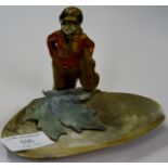 COLD PAINTED FIGURAL PIN DISH