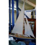 MODEL YACHT ON STAND