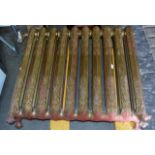 ORNATE HEAVY CAST IRON 10 COLUMN RADIATOR