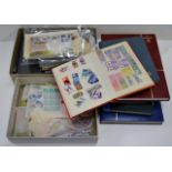STAMP COLLECTION IN BOX & VARIOUS ALBUMS