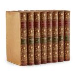 Burns, RobertThe Works, with His Life by Allen Cunningham. London: J. Cochrane, 1834. 8 volumes,