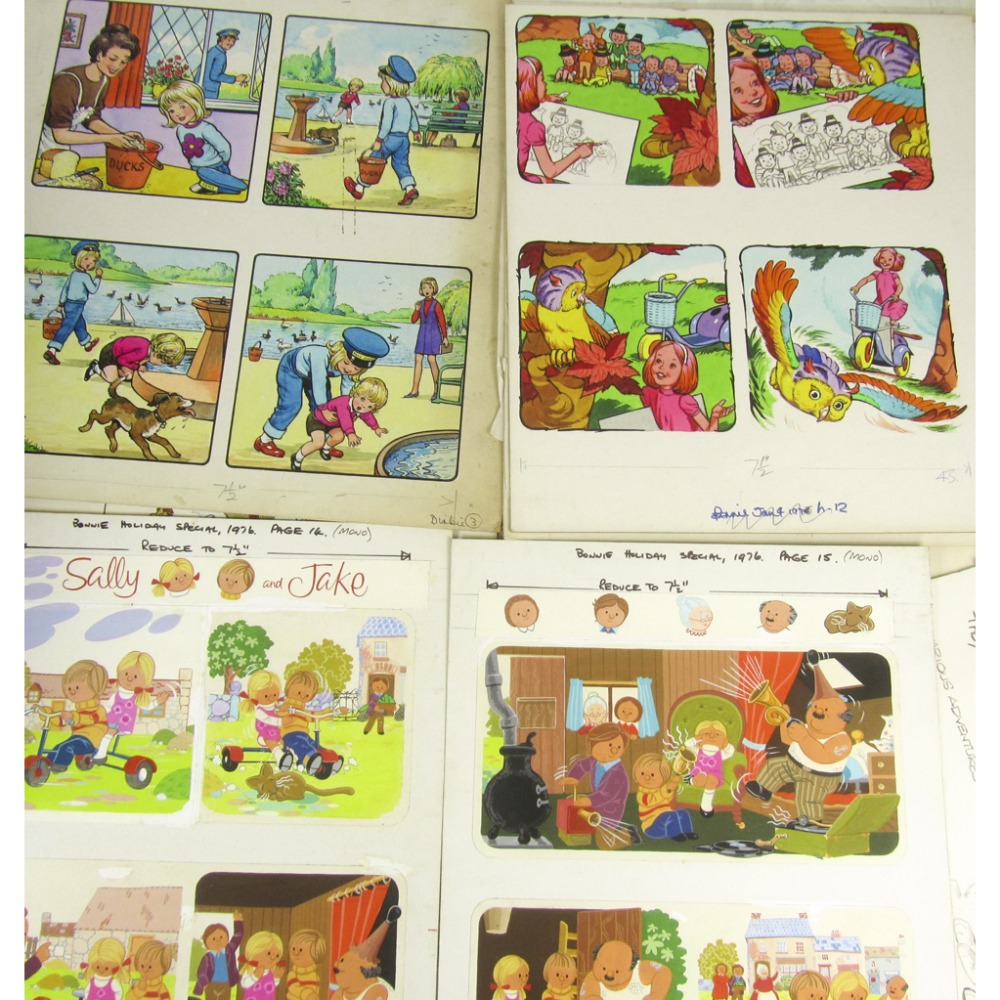 § Original artwork, 19 piecescoloured, including several for Sally and Jake or The Dolly, most - Image 2 of 2