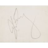 Kennedy, John F. - signature - Black Watch Band Tour, 1963John F. Kennedy's signature in pencil on