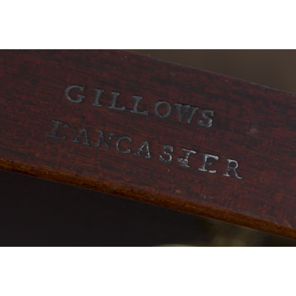 GEORGE III MAHOGANY CONCAVE SIDE TABLE BY GILLOWS OF LANCASTER18TH CENTURYthe concave front top with - Image 2 of 2