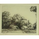Gross, Anthony Sussex, 1926, etching, signed in pencil to plate margin, framed and glazed, 16 x