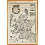 Map of Scotland, 1715 - Nicolas Sanson, d'Abville - Henry Overton - Sutton Nicholls A New and