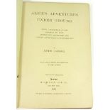 "Carrol, Lewis" [Charles Lutwidge Dodgson] Alice's Adventures Under Ground, being a facsimile of the
