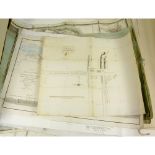 Scottish manuscript and lithographed plans and maps, a collection, including Manuscript Plan shewing