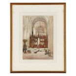 JAMES GARDEN LAING R.S.W. (SCOTTISH 1852-1915) WINCHESTER CATHEDRAL signed and inscribed with title,