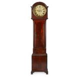 GEORGE III SCOTTISH MAHOGANY LONGCASE CLOCK BY WILLIAM ROBERTSON, DUNBAR CIRCA 1800 the twin train