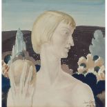 [§] IAN CAMPBELL (1902-1984) NANCY AS EVE watercolour, signed and dated lower right IAN CAMPBELL/