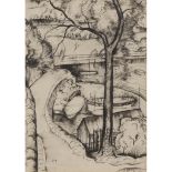 [§] CHARLES PULSFORD (BRITISH 1912-1989) BY THE WATER signed with initials and dated '37, pencil,
