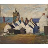 LATE 19TH/EARLY 20TH CENTURY SCOTTISH SCHOOL THE TOLLBOOTH, KIRKCUDBRIGHT oil on canvas, laid on