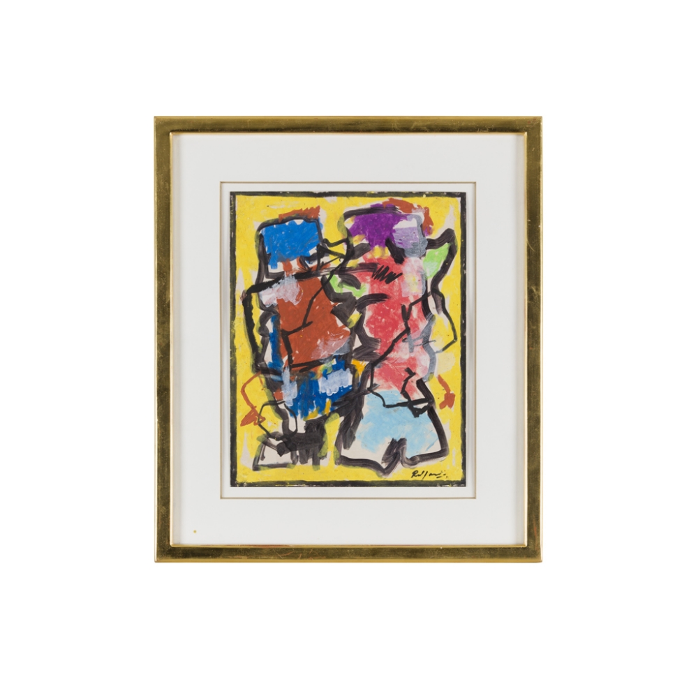 [§] ROBERT JACOBSEN (DANISH 1912-1993) THE DANCE signed, gouache on card 32.5cm x 25.5cm (12.75in - Image 2 of 2