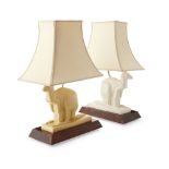 JOHN SKEAPING (1901-1980) FOR WEDGWOOD ASSEMBLED PAIR OF TABLE LAMPS, CIRCA 1927-1950 each formed