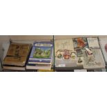 Brownies, Girl Guides and Scout books, mainly 1950's and assorted cigarette and tea cards